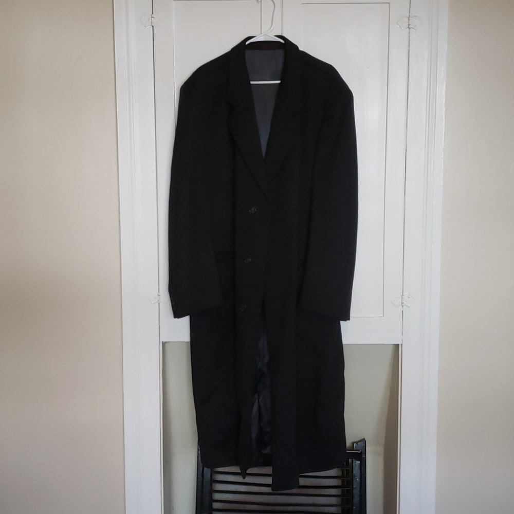 Men's wool trench coat